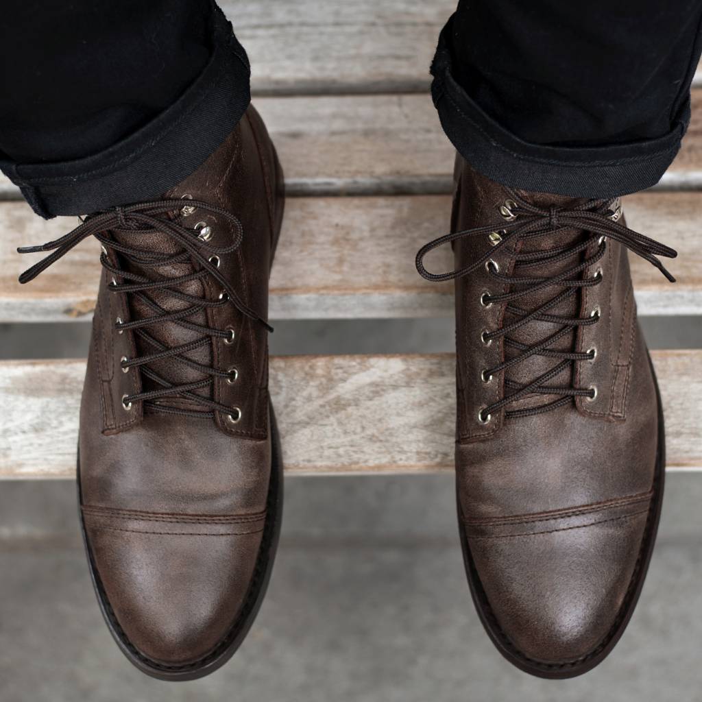 Mens Retro Round-toe Work Boots