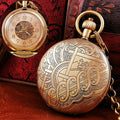 All-Copper Fully Automatic Mechanical Pocket Watch