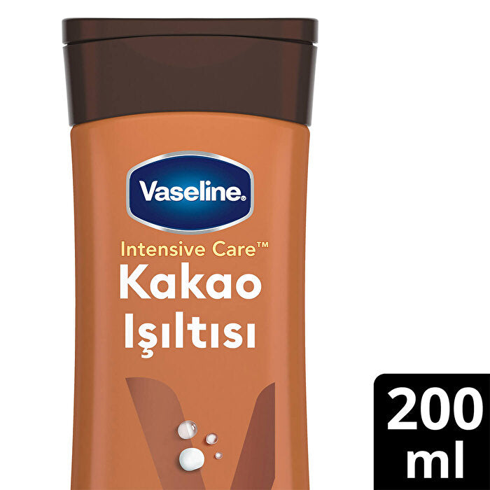 Vaseline Cocoa Glow Body Lotion 200ml - Deep Moisturizing Formula | Hydrating