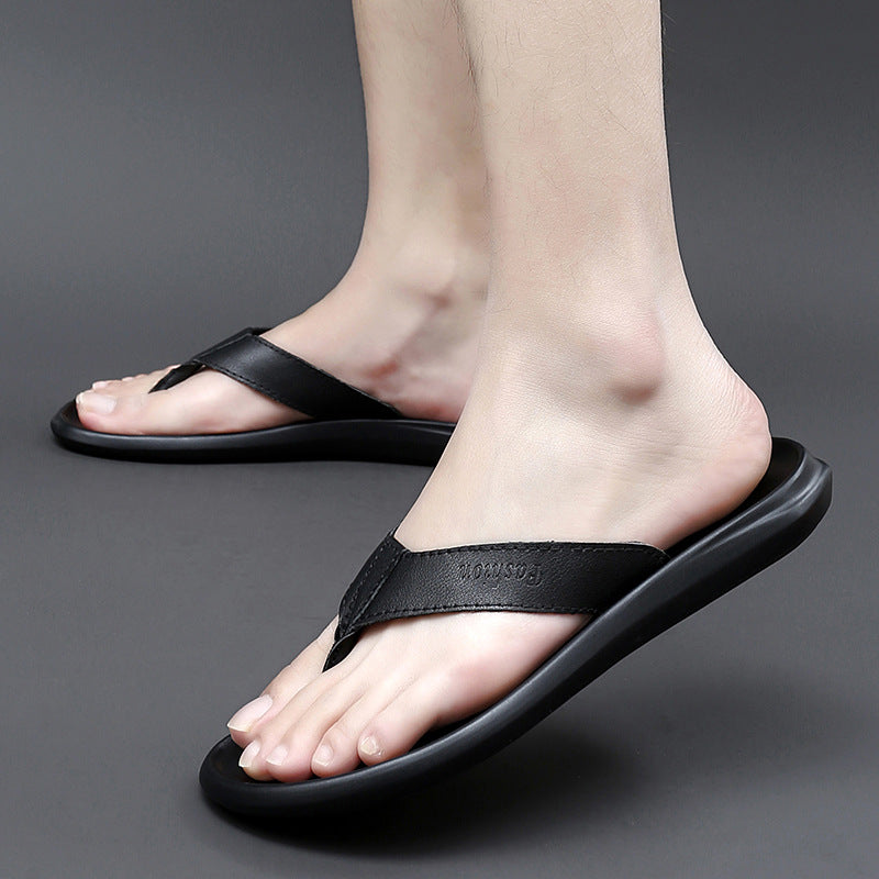 Flip-flops Flat-soled Outdoor Sandals Mens Style