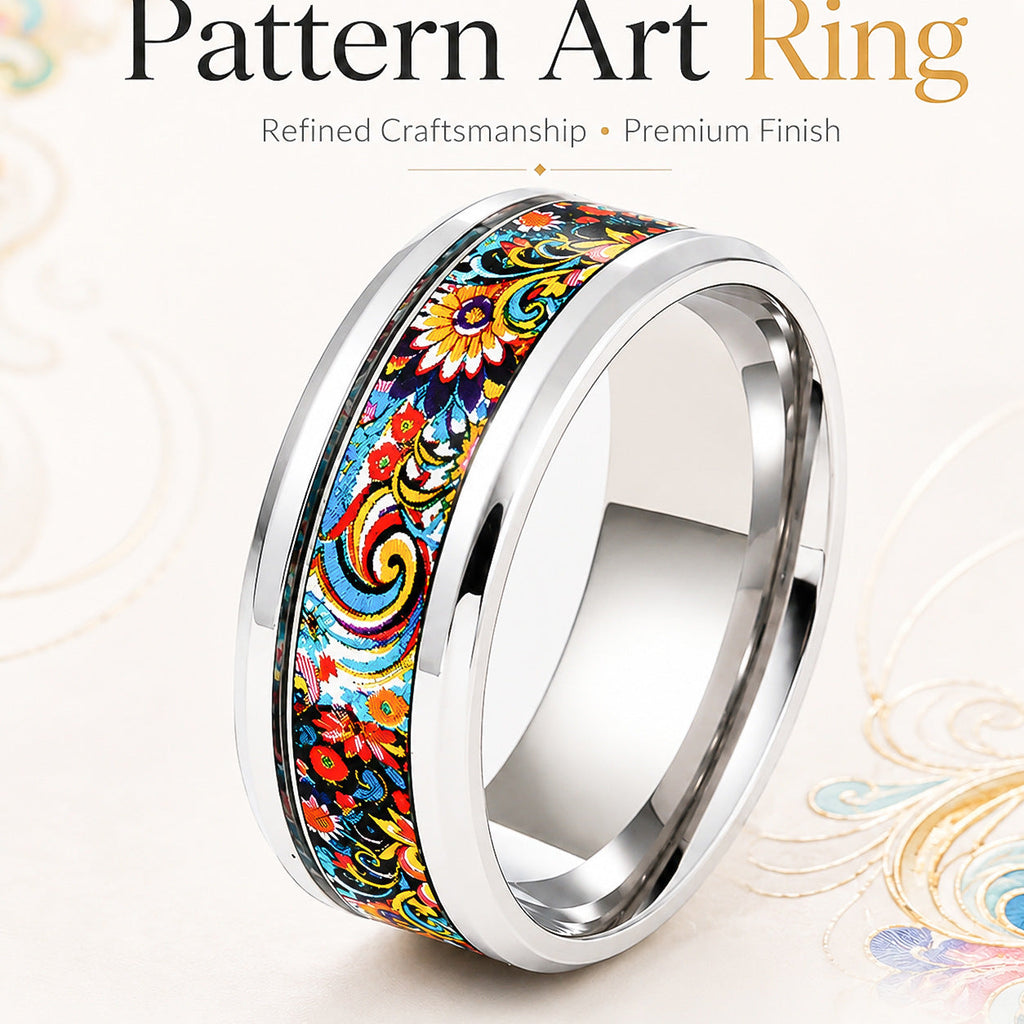 Butterfly Star Moon And Red Rose Colorful Ring For Women