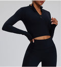 Womens Quick-Dry Long-Sleeve Yoga Wear For Europe And The US