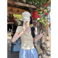 Ruffled Neckline T-shirt That Subtly Reveals Your Collarbone For A Pure Yet Alluring Look