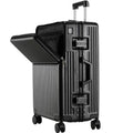 Suitcase Travel Luggage Trolley Front-Opening Large Capacity Aluminum Frame Carry-On Cabin Bag