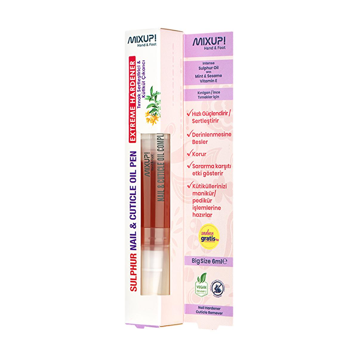 Mixup. Nail Strengthener & Cuticle Remover - 6ml - Nourishes & Strengthens Nails, Vitamin E Rich for Nail Health