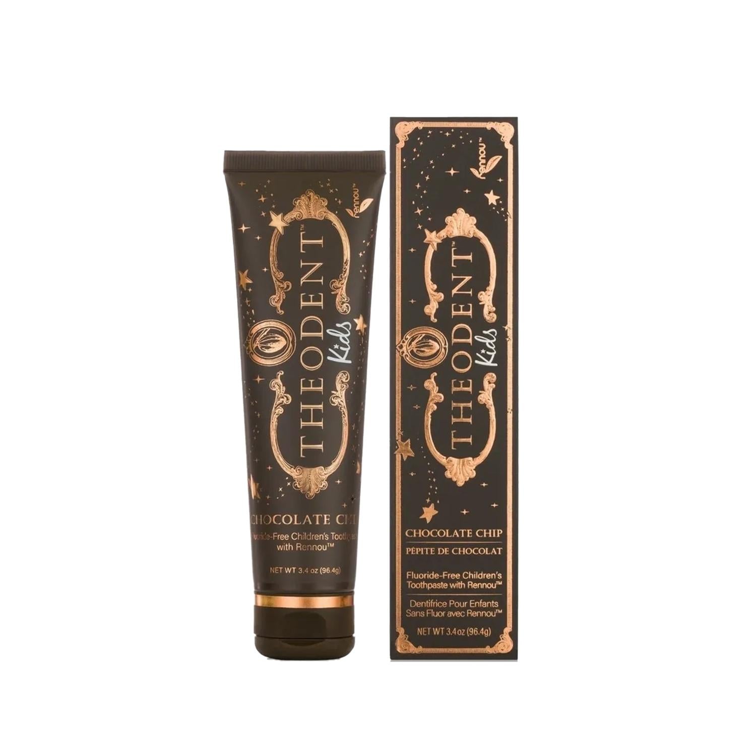 Theodent Kids Chocolate Chip Toothpaste for Children - Encourages Brushing, Safe & Effective