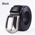 Men's Leather Belt With Pin Buckle, Genuine Leather Men's Waist Belt, Cowhide