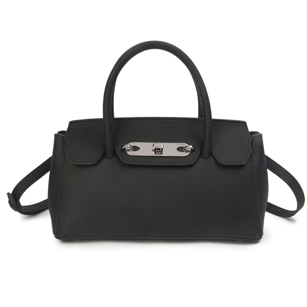 Baidi Leather Women's Bag 2025 New Platinum Bag, Premium Kelly Bag, Top Layer Cowhide Handbag, Shoulder And Crossbody Bag