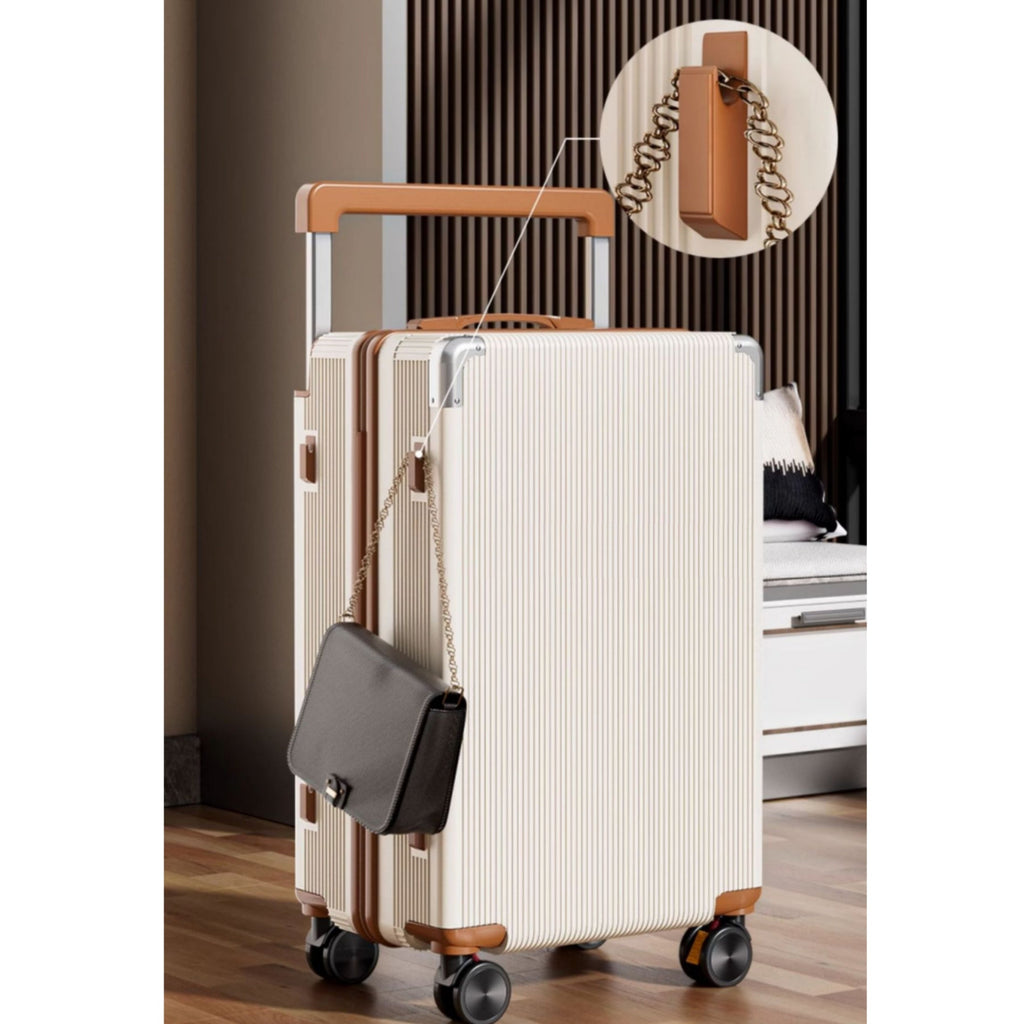 20 Inch 24 Inch Wide Handle Luggage, Silent Rotating Wheel Travel Luggage, Durable Password Lock Carry On Luggage