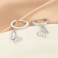 S925 Silver Korean-Style Sweet Butterfly Earrings