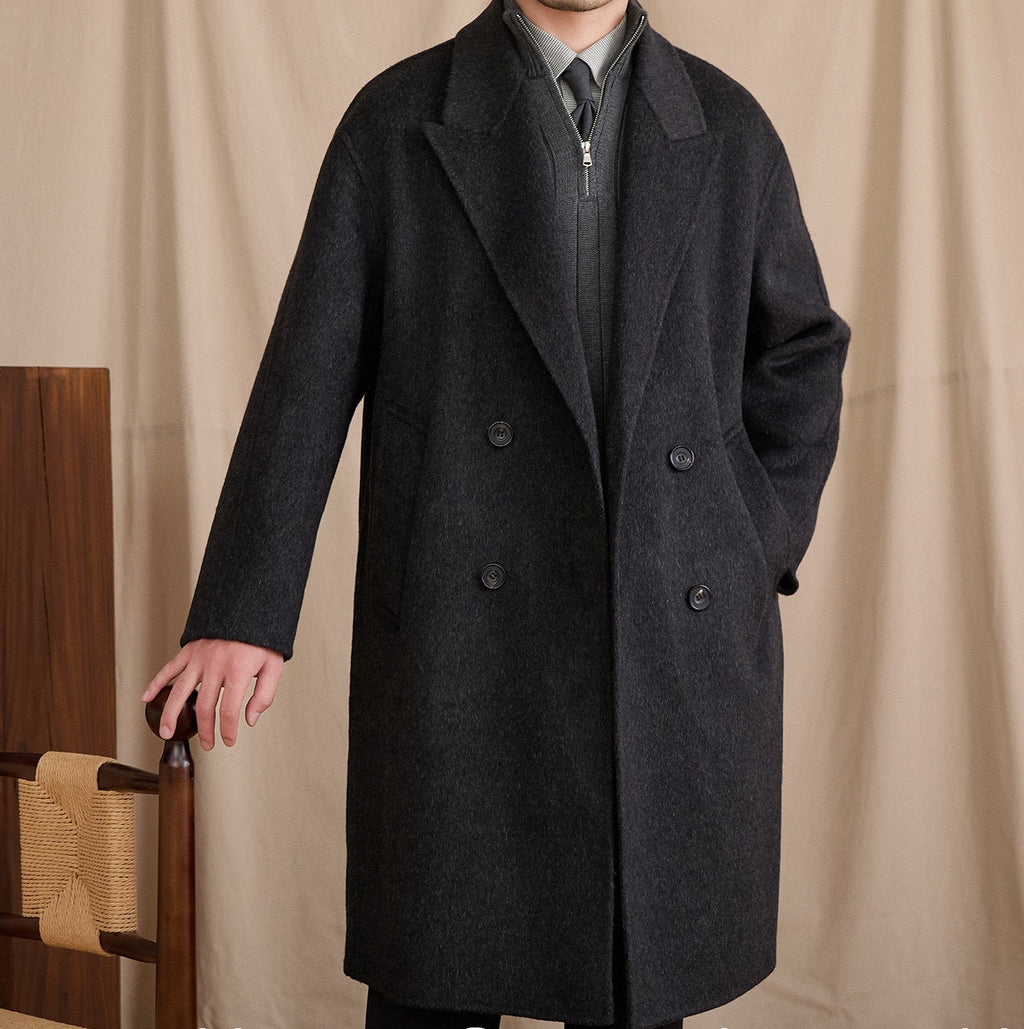 Wool Casual Loose Mid-Length Coat