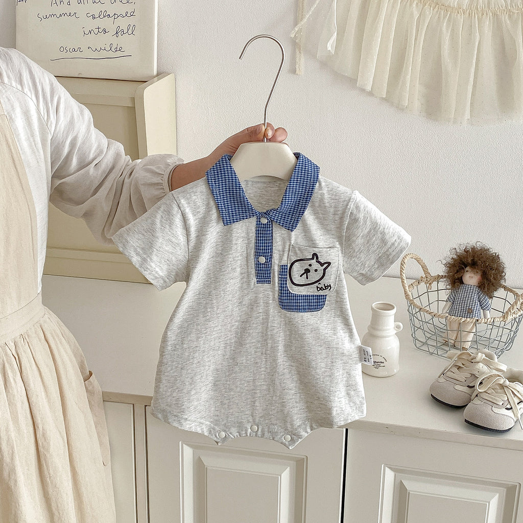 Lightweight Cartoon Cotton Baby Onesie