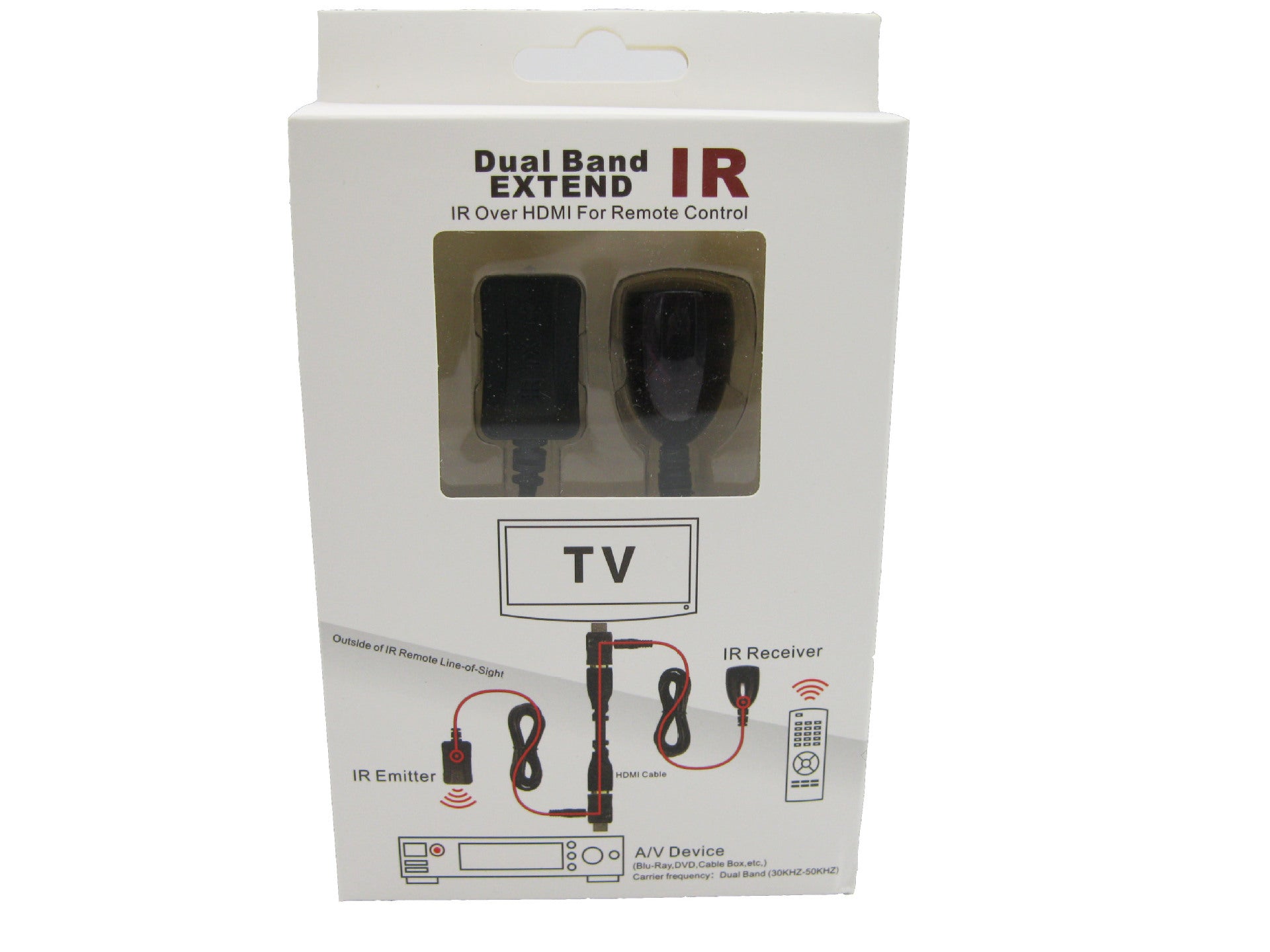 Newest IR Extender Infrared Repeater Remote Control 30 to 60Khz Dual Band IR Over HDMI Remote Control Extender Receiver