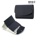 Japanese-style Short Wallet For Women Made From Top-layer Cowhide With A Premium Feel