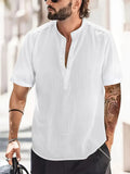 Men's Chest Pocket Solid Color Casual T-shirt