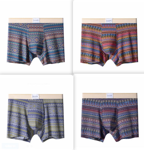 10A Mens Breathable Antibacterial, Trendy Cotton Underwear For Sports
