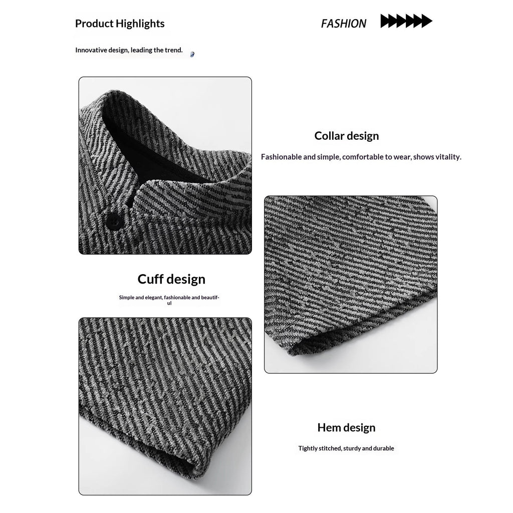 Men's Stand-up Collar Loose Short-sleeve T-shirt