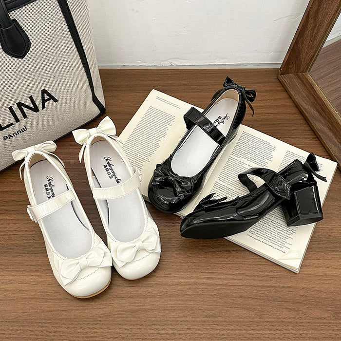 Sweet Lolita Elegant Trendy French 2026 New Model Loafer Mid Heel Mary Jane Shoes