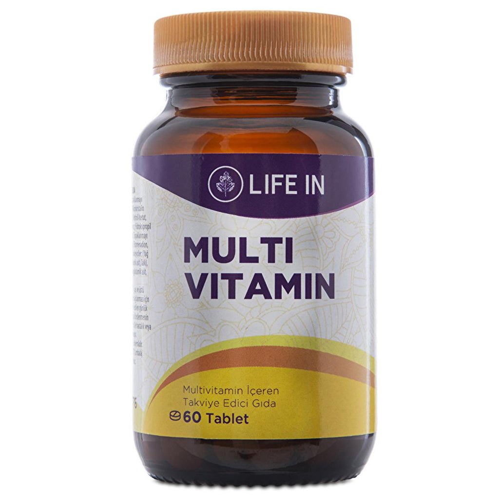 Life In Multivitamin Tablet - Essential Vitamins for Overall Health & Wellness - Supports Immune Function & Energy Levels