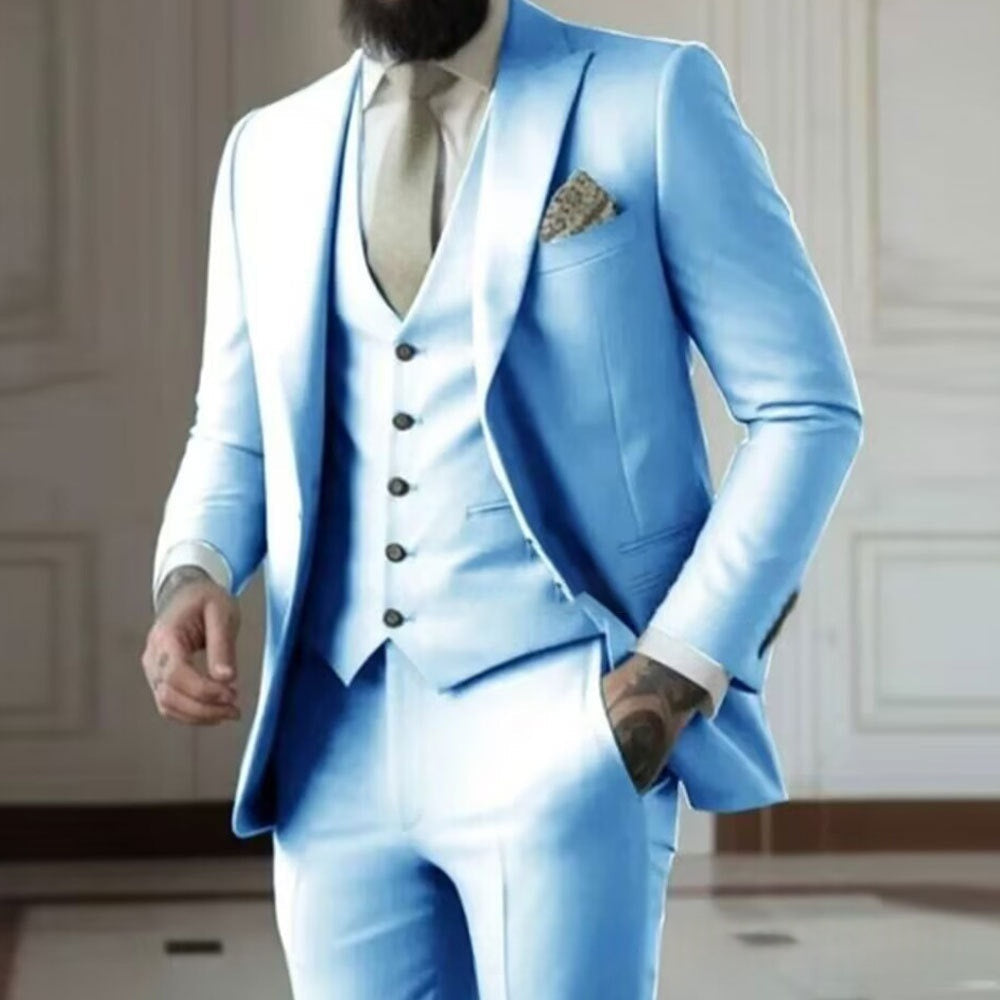 Mens Tuxedo Dinner Suit Three-Piece Set
