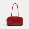 Womens Sophisticated Red Large-capacity Underarm Shoulder Bag