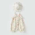 Strap strap baby girl jumpsuit