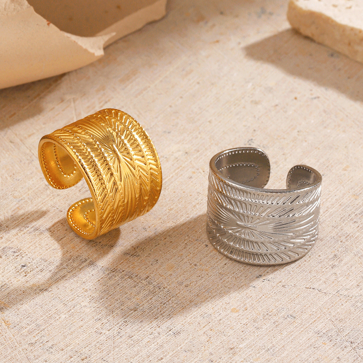Minimalist-style Stainless Steel Ring For Women