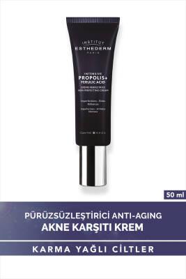 Institut Esthederm Intensive Propolis + Ferulic Acid Skin Perfecting Cream - Anti-aging Moisturizer for Oily Skin, Mattifying Cream, 1.69 fl oz