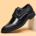 Mens Casual British-style Pointed-toe Leather Shoes Plus Size