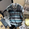 Mens Autumn Lazy-Style Loose-Fit Couples Sleeveless Sweater Vest
