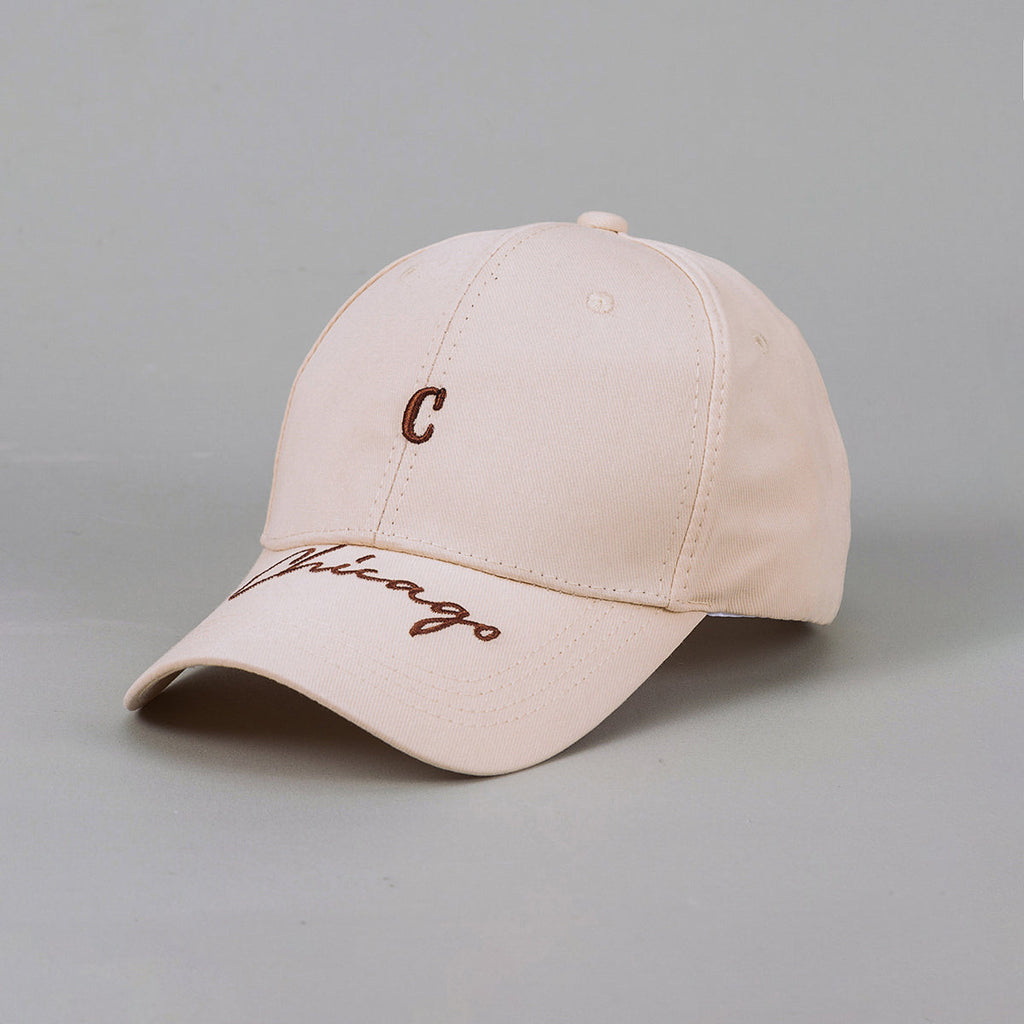 Men's And Women's Solid-color Embroidered Letter C Baseball Cap, Suitable For Best Friends Going Shopping And Having A Summer Picnic. Soft-top, Versatile Beanie Hat.