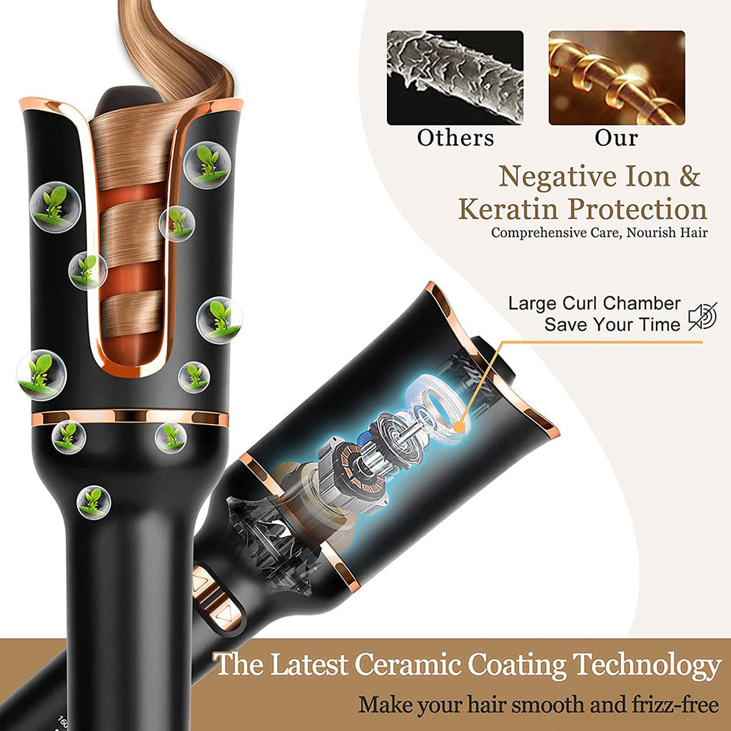 Auto-Rotating Curling Wand Styler