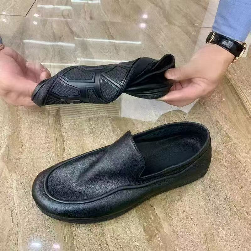 Soft-upper Casual Mens Leather Shoesnew Summer Style