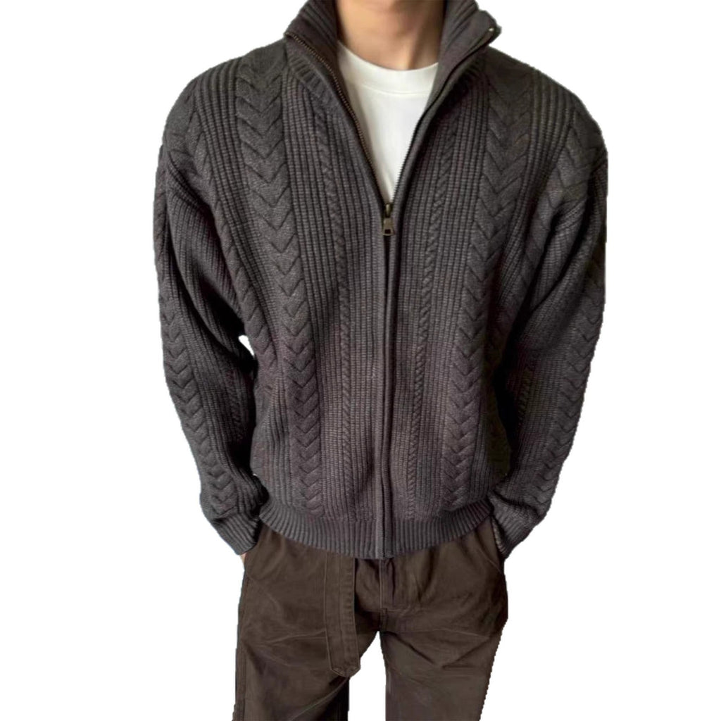 Laid-back Knit Cardigan For Fall And Winter