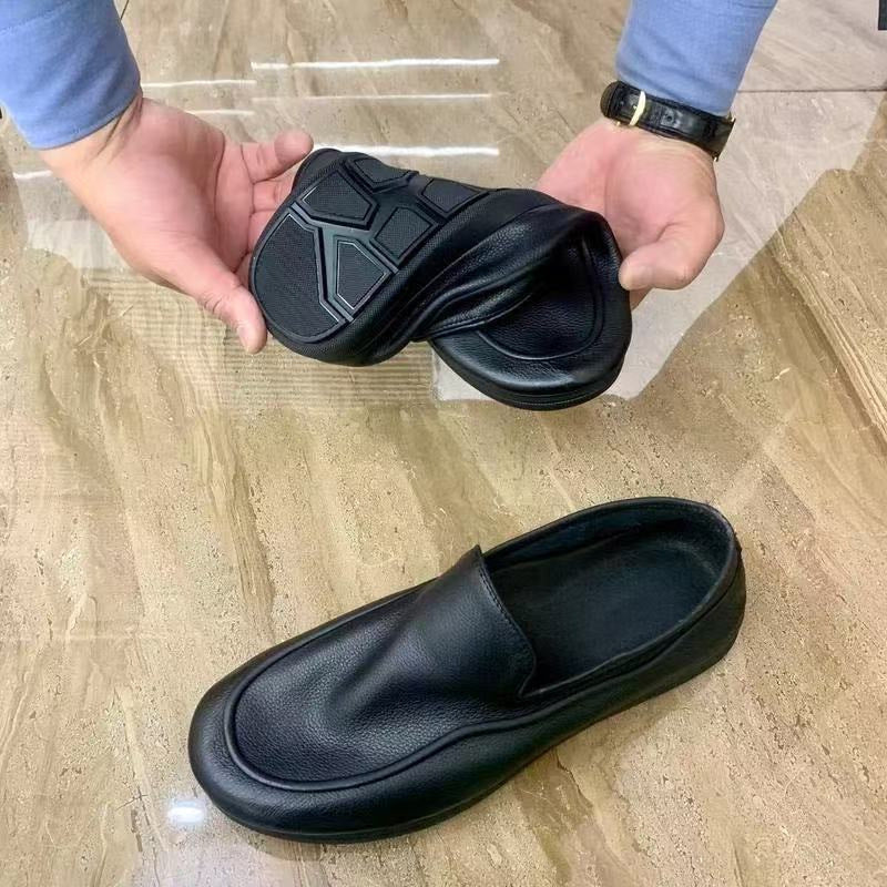 Soft-upper Casual Mens Leather Shoesnew Summer Style