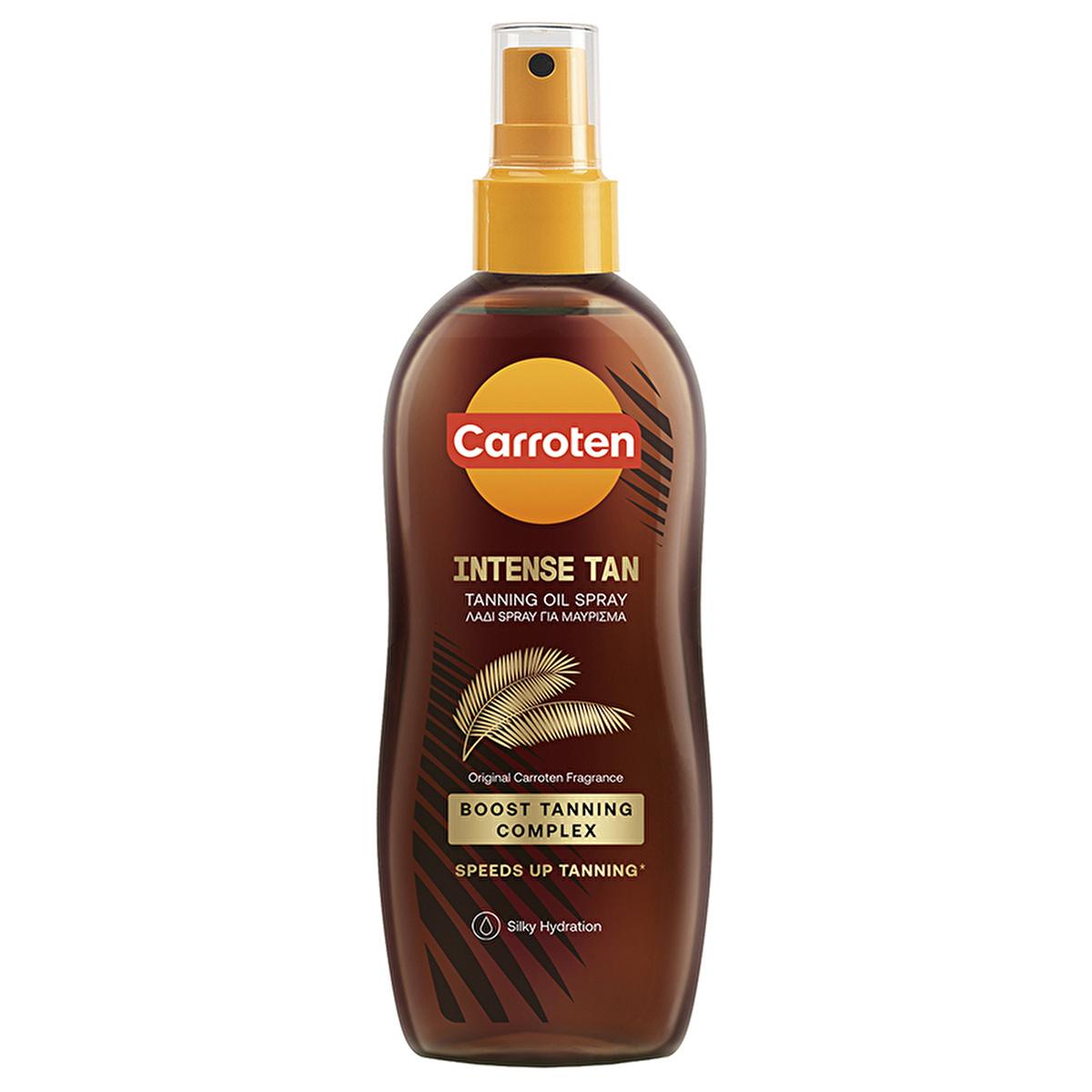 Carroten Intensive Tanning Oil SPF0: Get a Deep, Natural Bronzed Tan with Carrot & Coconut Oil | Moisturizing Sun Tanning Oil for Dark Tan