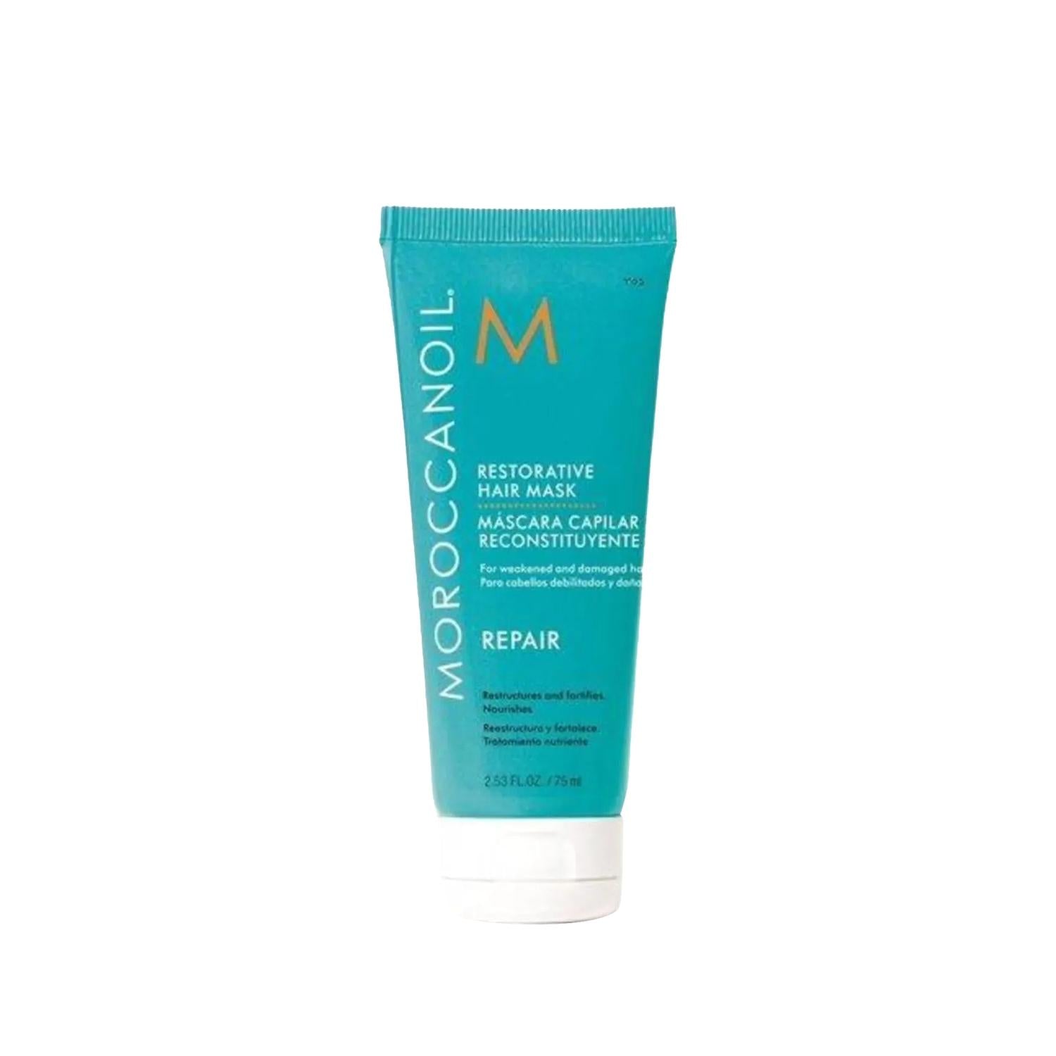 MOROCCANOIL Repair Restorative Hair Mask: Revitalize Damaged, Dry Hair - Intense Repair, Deep Hydration & Shine (75 ml)