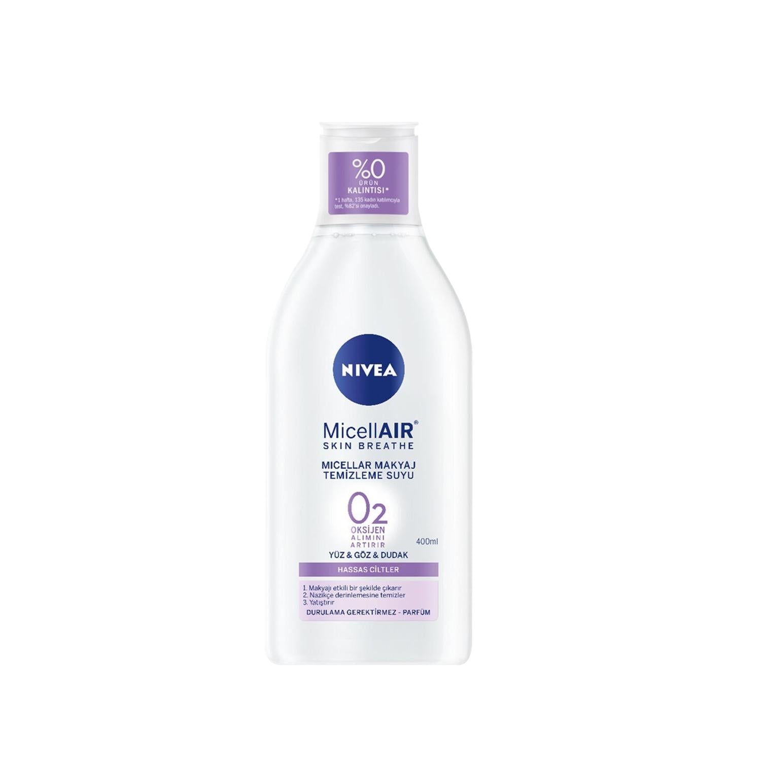 Nivea Micellair Makeup Remover for Sensitive Skin - Gentle, Effective Cleansing - 13.53 fl oz