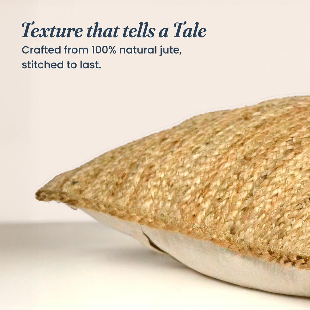 Jute Throw Pillow Covers 20x12 Inch Braided Hand Woven Decorative Pillow Cover for Couch Boho Jute Decor Living Room Decor Natural 1Pc Indoor Outdoor Pillow Cover