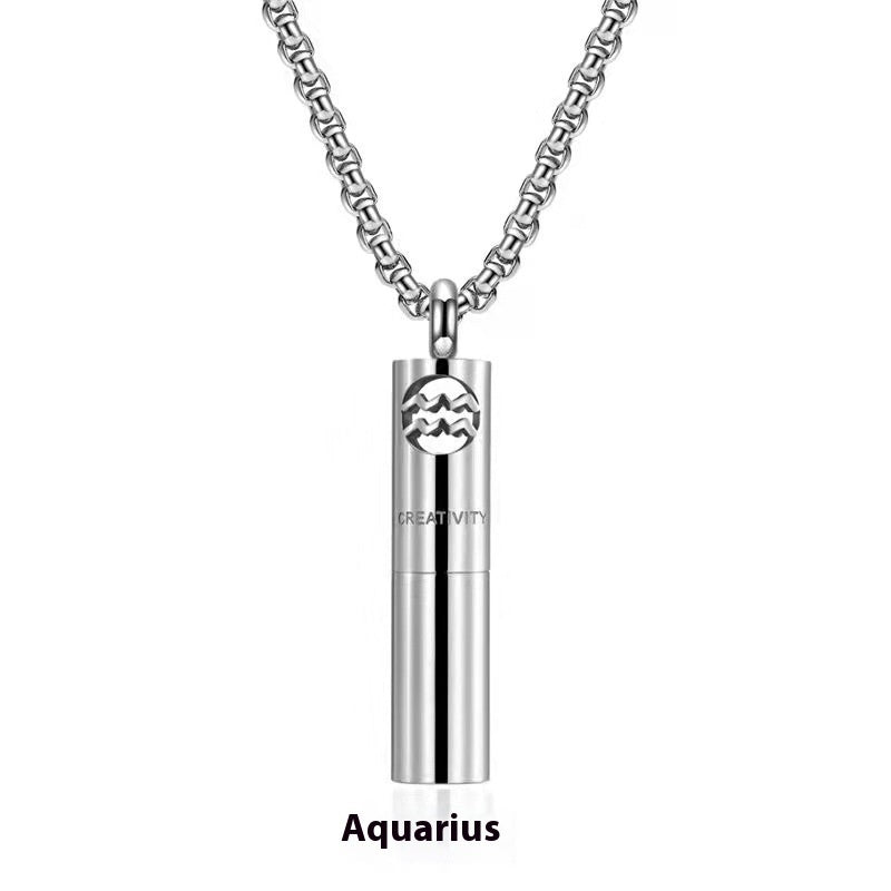 Stainless Steel Constellation Perfume Necklace