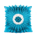 Modern White Velvet Chrysanthemum Pillow