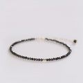 Ultra-fine Natural Obsidian Anklet For Women