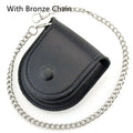 New Black 181 Retro Denim Leather Pocket Watch