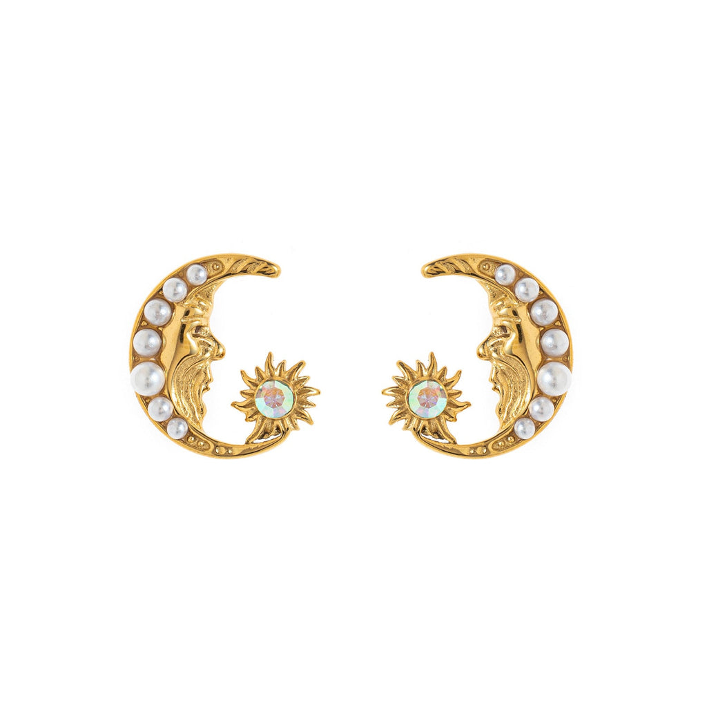 Fashion Stainless Steel Pearl Earrings