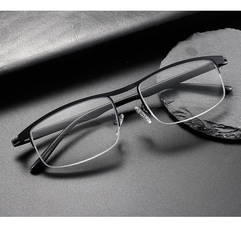 Multi-focal Blue-light-blocking Progressive Smart Reading Glasses