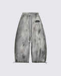 Mottled, Distressed Casual All-match Sweatpants