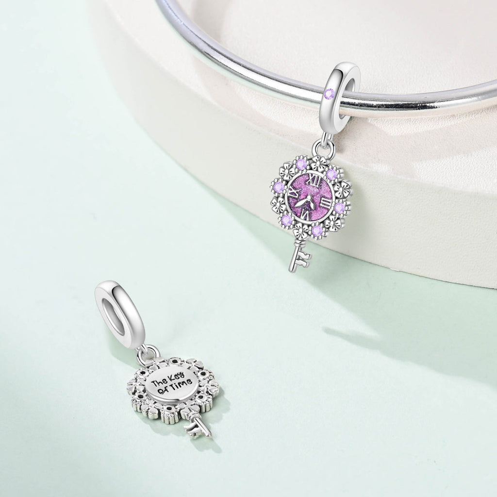 Retro Heart Lock Key Pendant Accessory