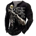 3D European American Sports Long Sleeve Shirt