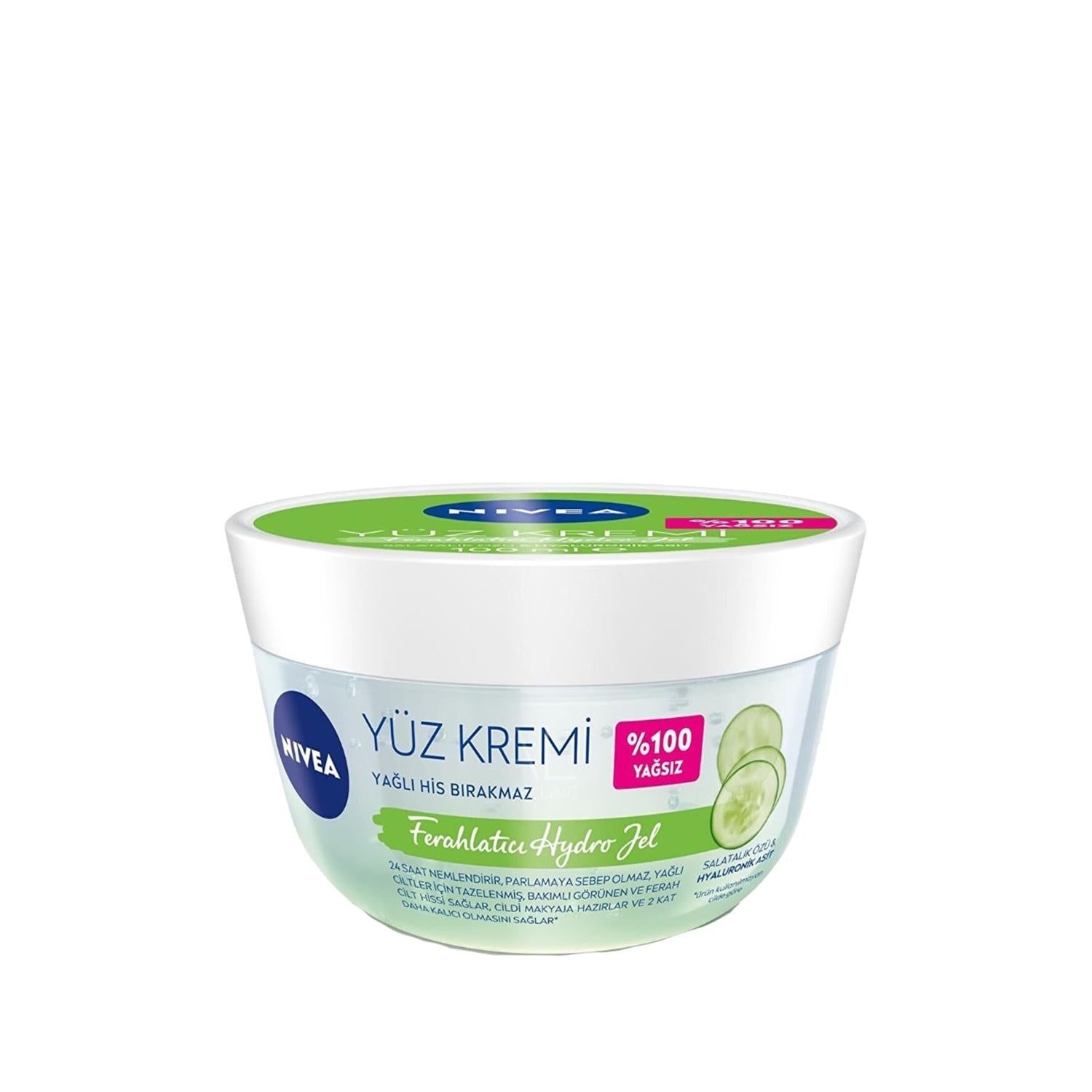 Nivea Refreshing Hydro Gel Face Moisturizer - Lightweight, Hydrating Skincare for Refreshing Facial Care