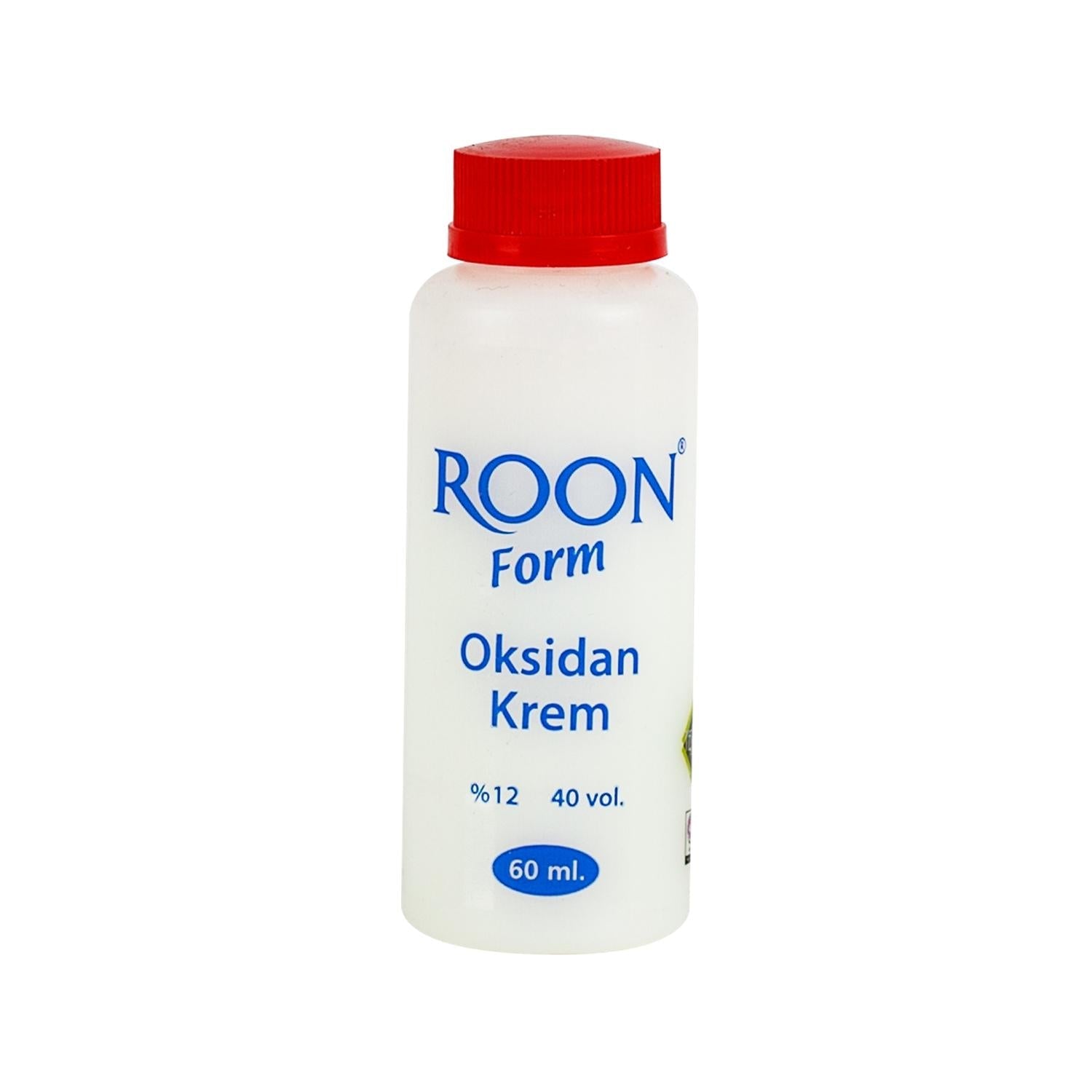Roon Form Oxidant Cream 40 Volume 60 ml - Hair Coloring & Bleaching Cream for Professionals & Home Users